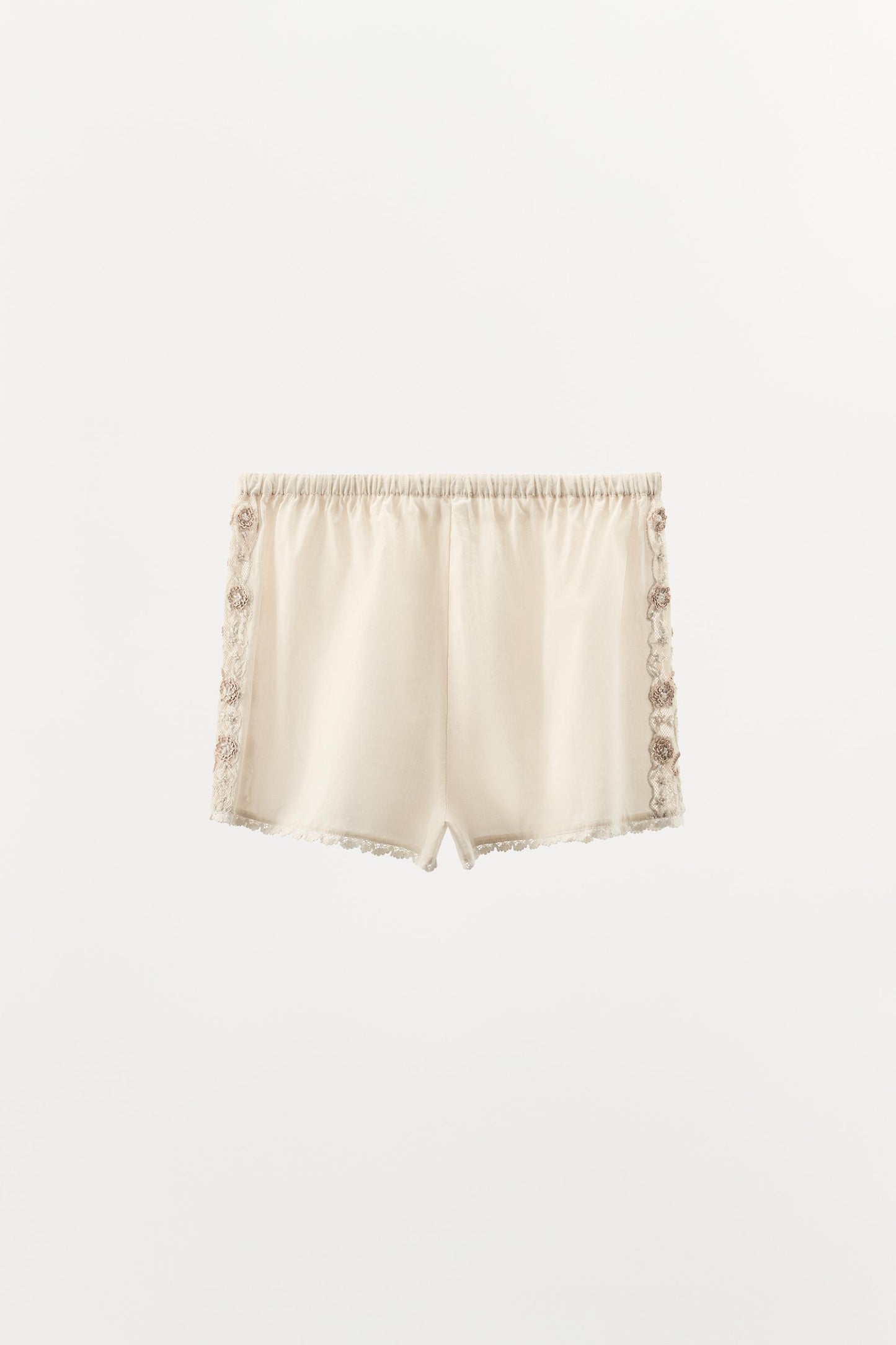 LIMITED EDITION BEADED EMBROIDERED SHORTS