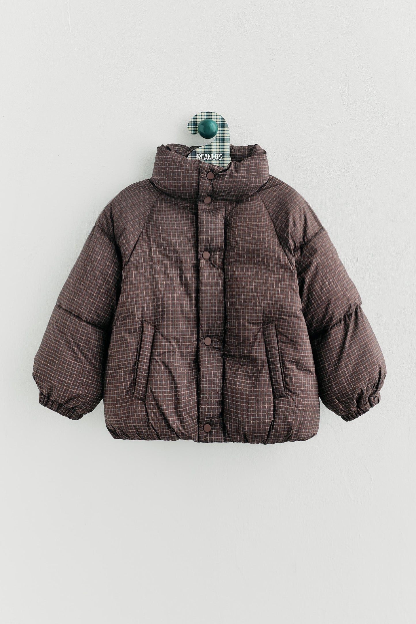 CHECKERED PUFFER JACKET