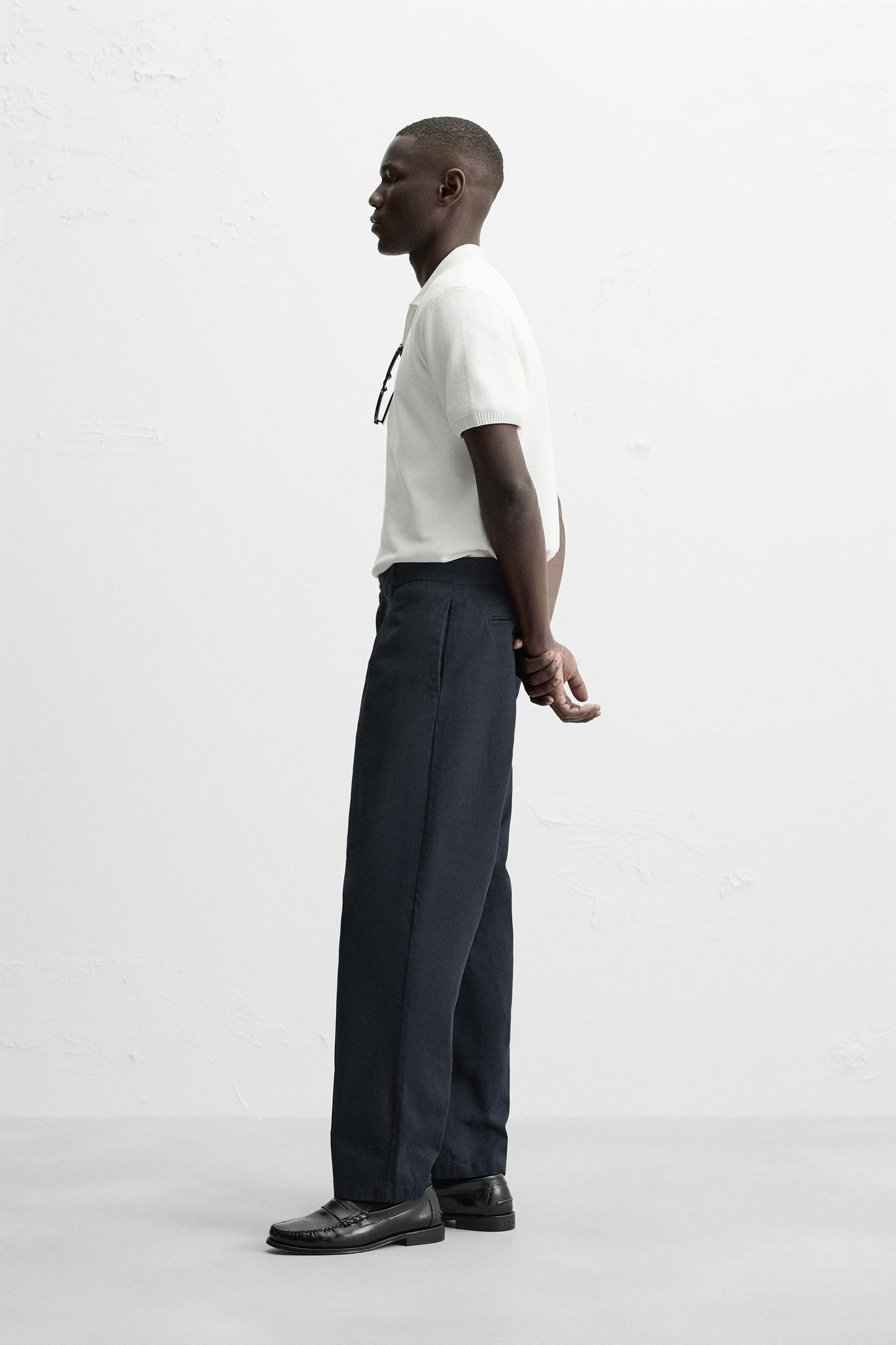TEXTURED KNIT POLO