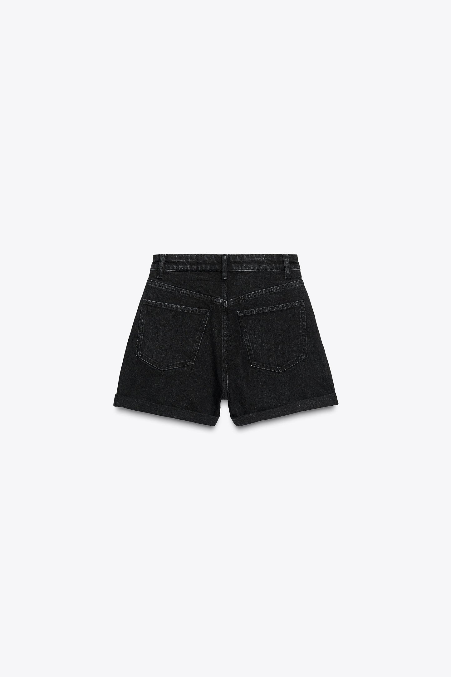 HIGH-WAISTED MOM FIT SHORTS