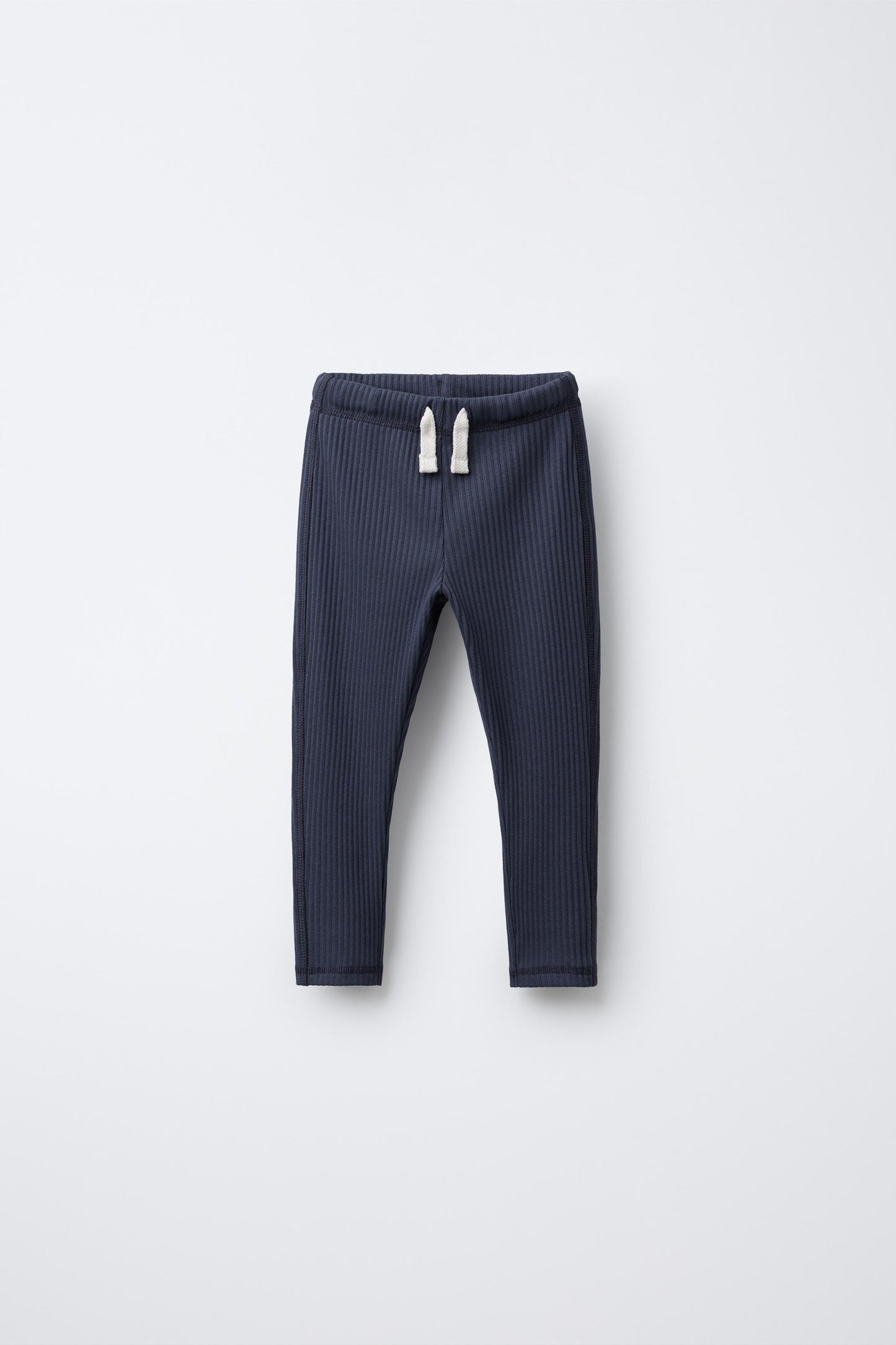 RIBBED LEGGINGS WITH LABEL
