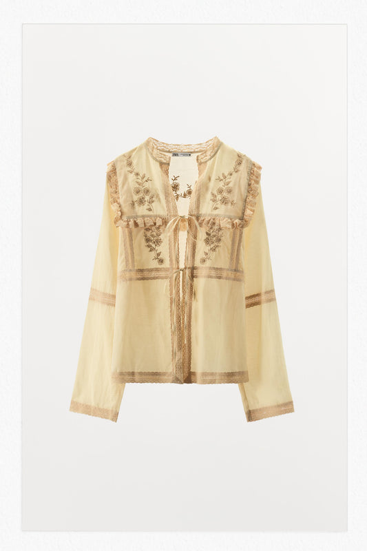 EMBROIDERED LACE BLOUSE LIMITED EDITION