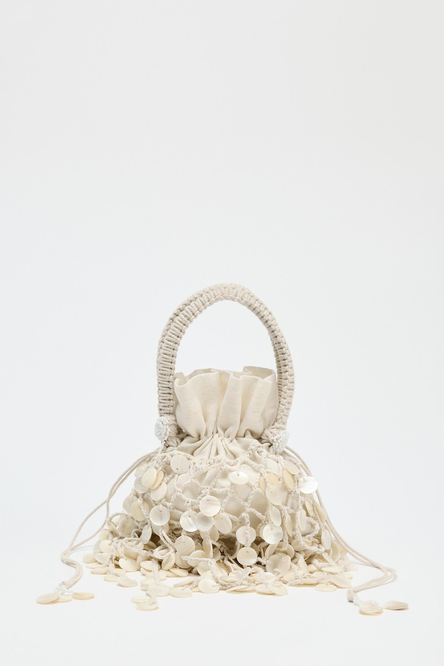PEARLESCENT APPLIQUÉ BAG