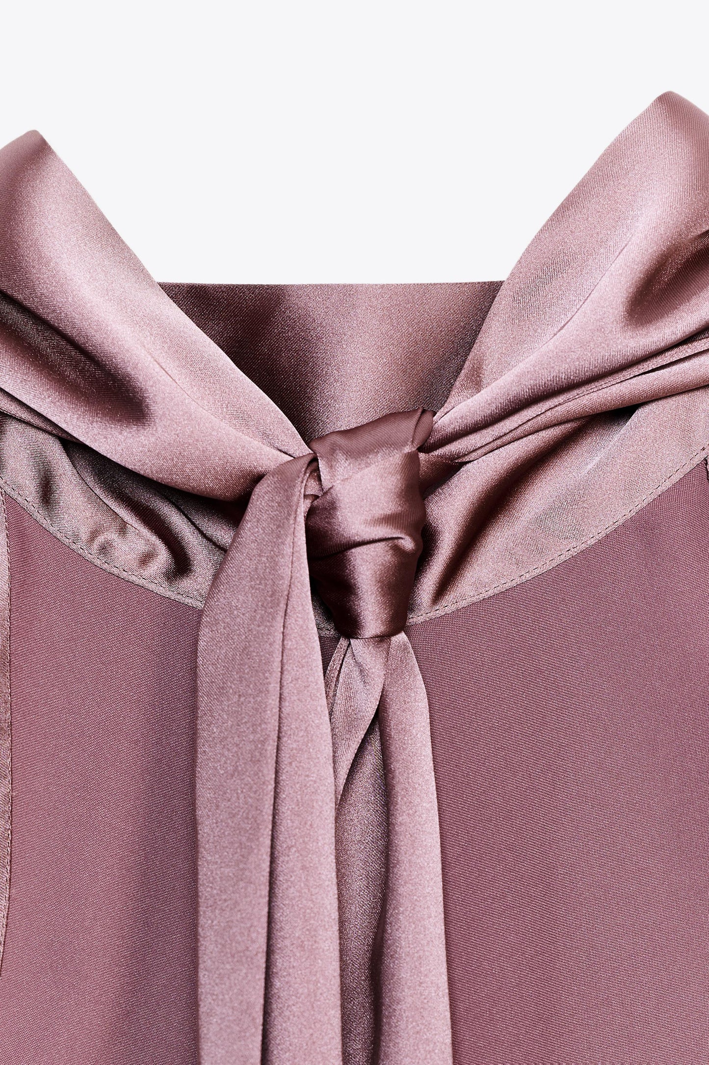 SATIN HALTER TOP