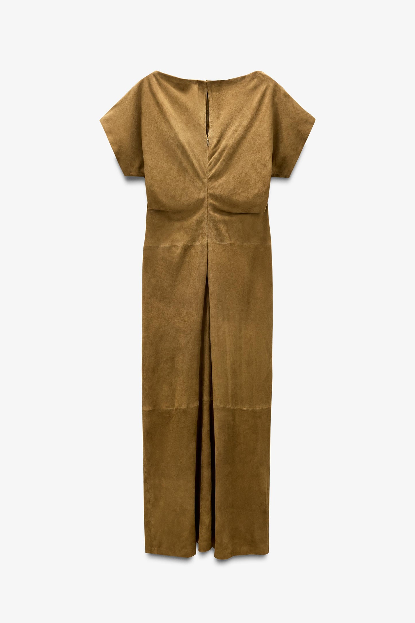 LIMITED EDITION SUEDE DRAPED DRESS
