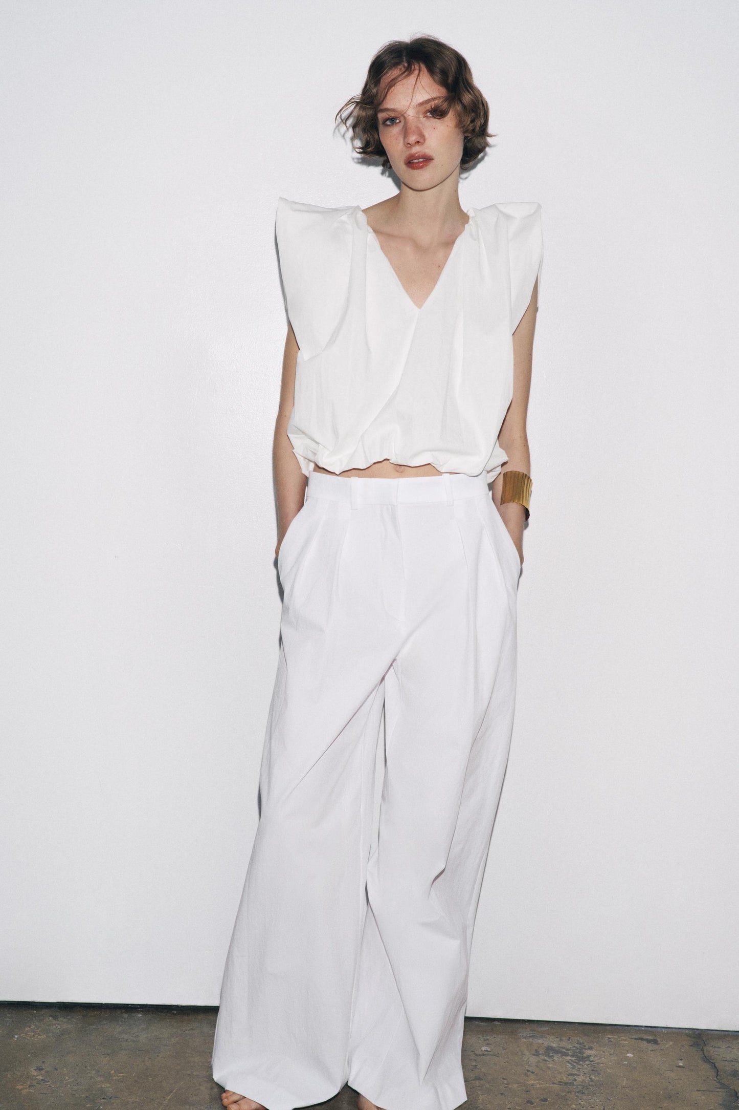 ZW COLLECTION BALLOON POPLIN TOP