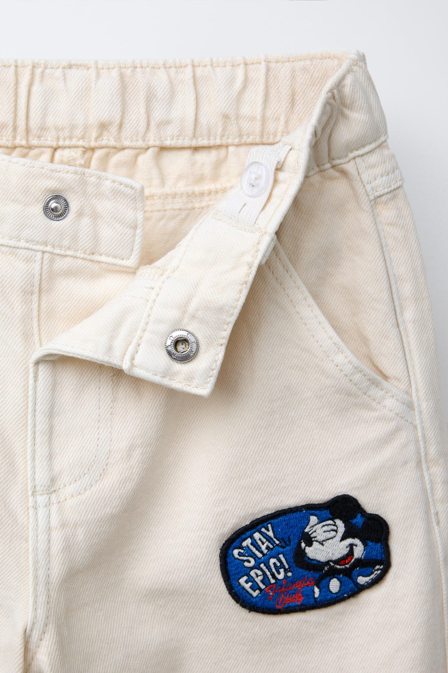 MICKEY MOUSE © DISNEY TWILL BAGGY PANTS WITH PATCHES