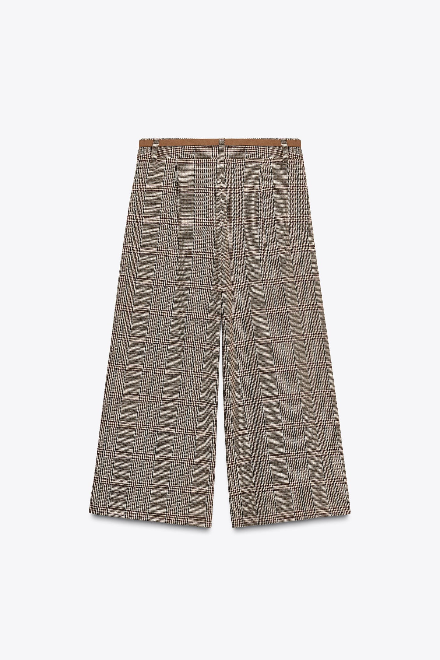 HOUNDSTOOTH BELTED LONG SHORTS