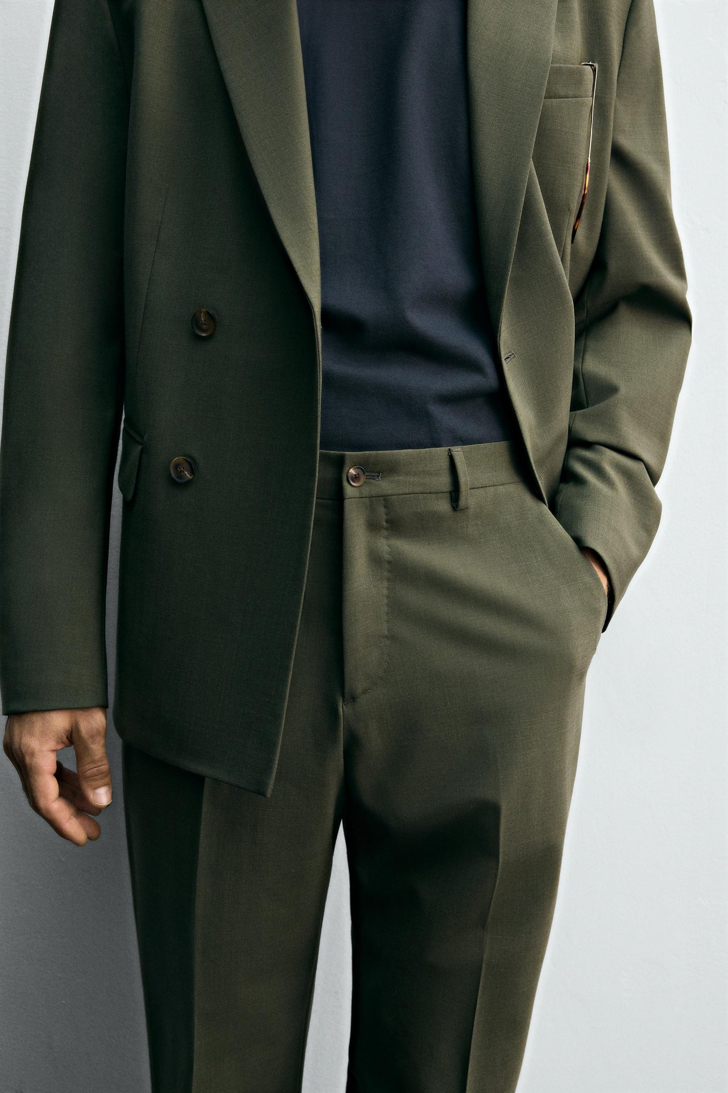 WOOL SUIT PANTS