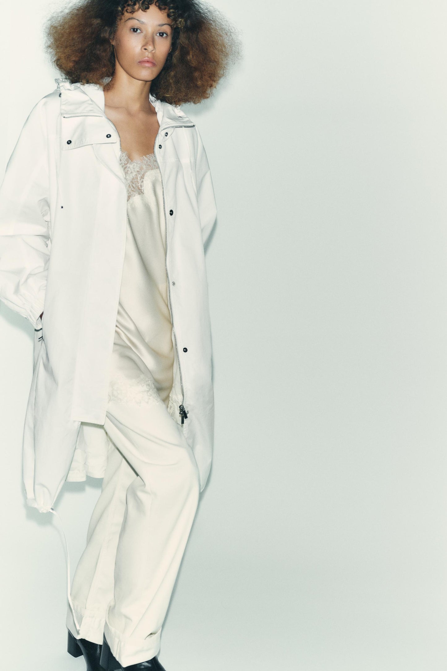 OVERSIZED MULTI-POSITION HOODIE PARKA ZW COLLECTION