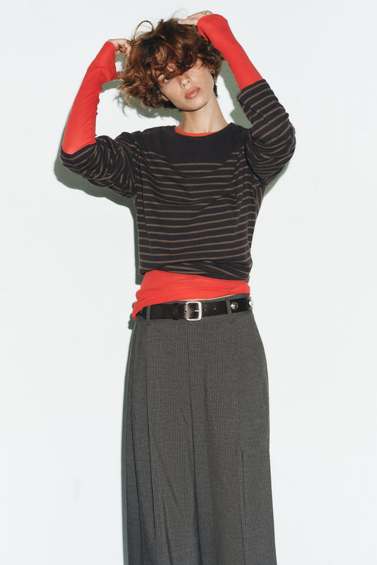 FLAP PLEATED PANTS