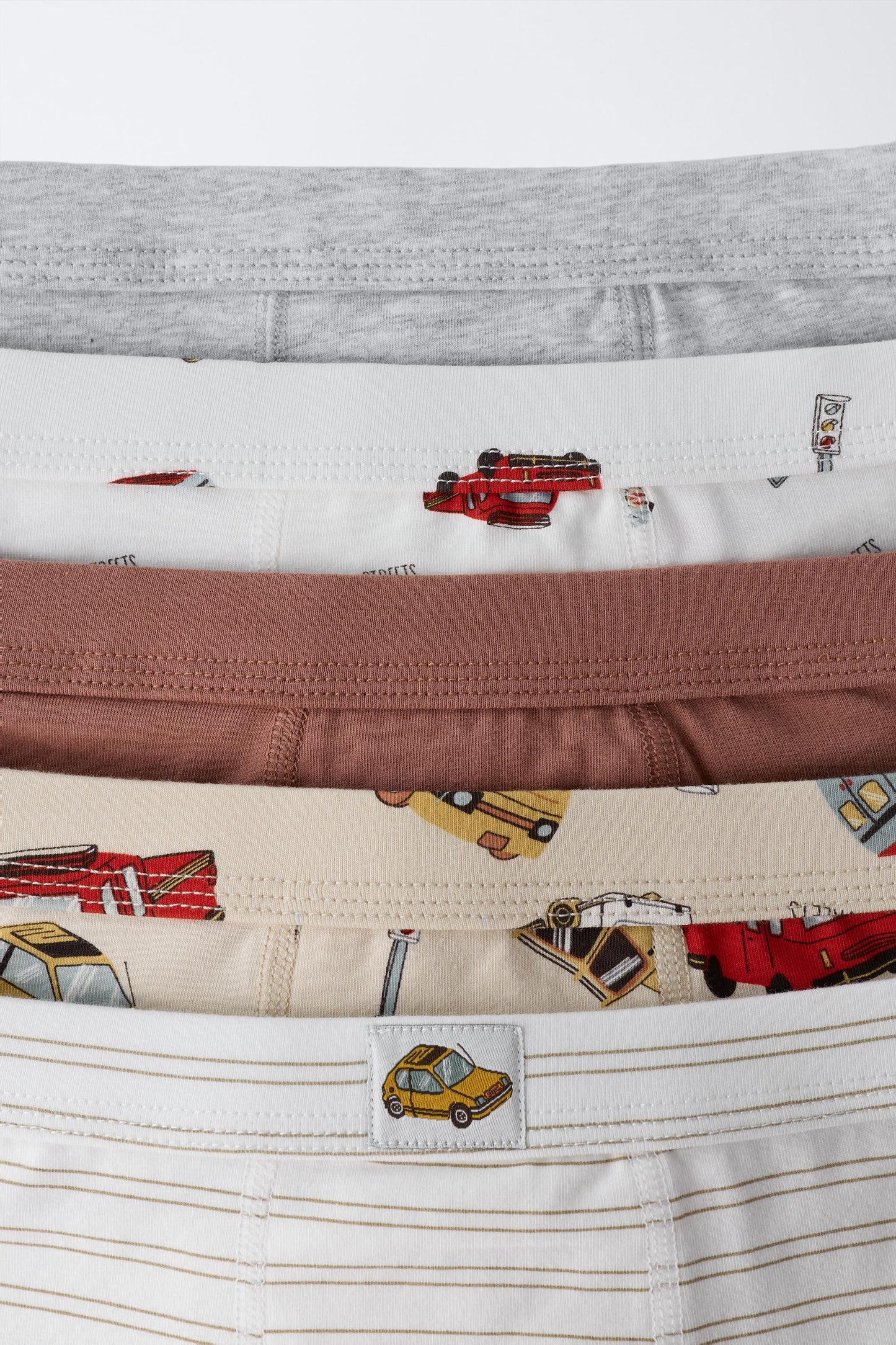 3-6 YEARS/ FIVE-PACK OF CAR BOXERS