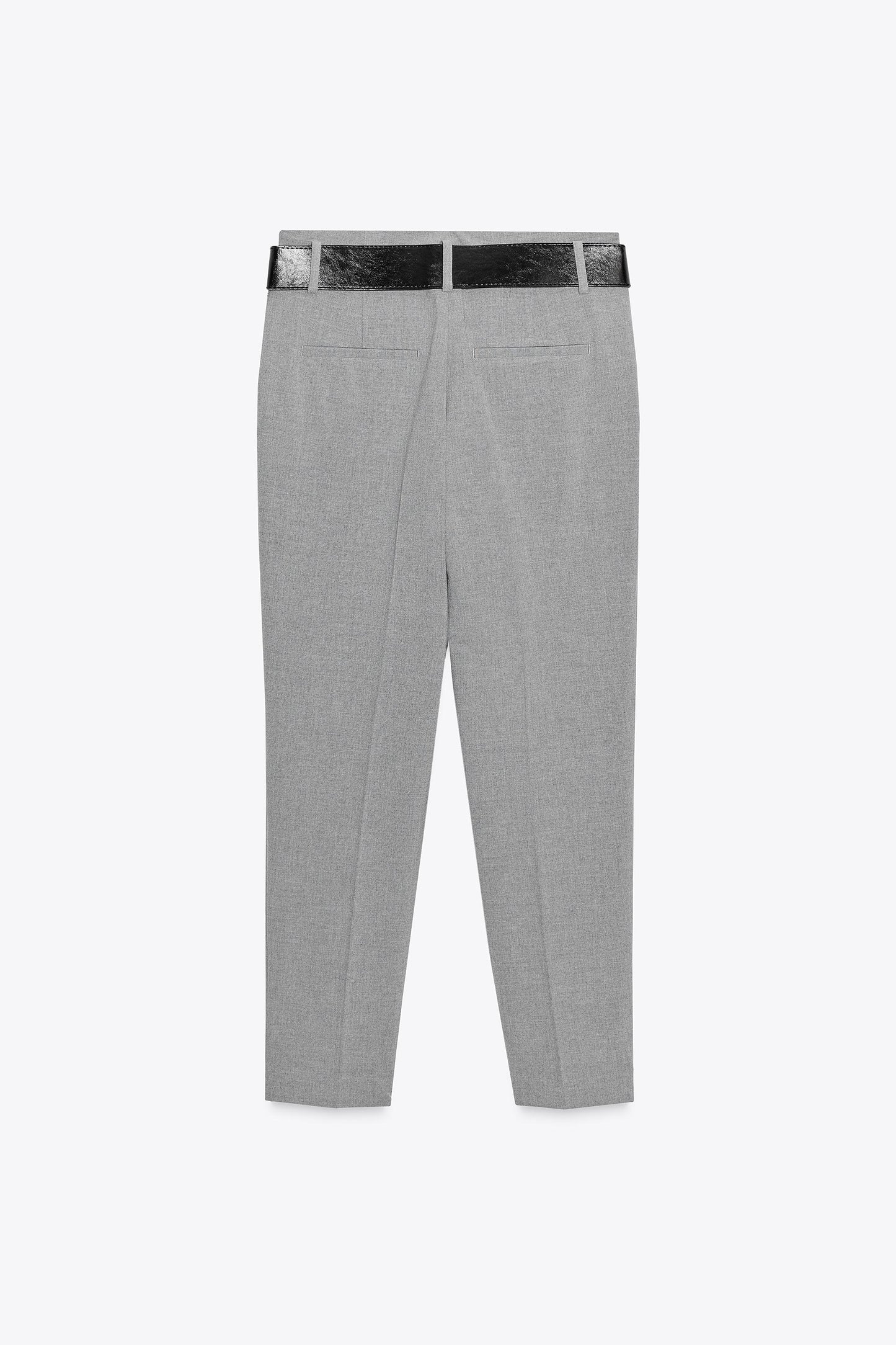 BELTED SLIM PANTS