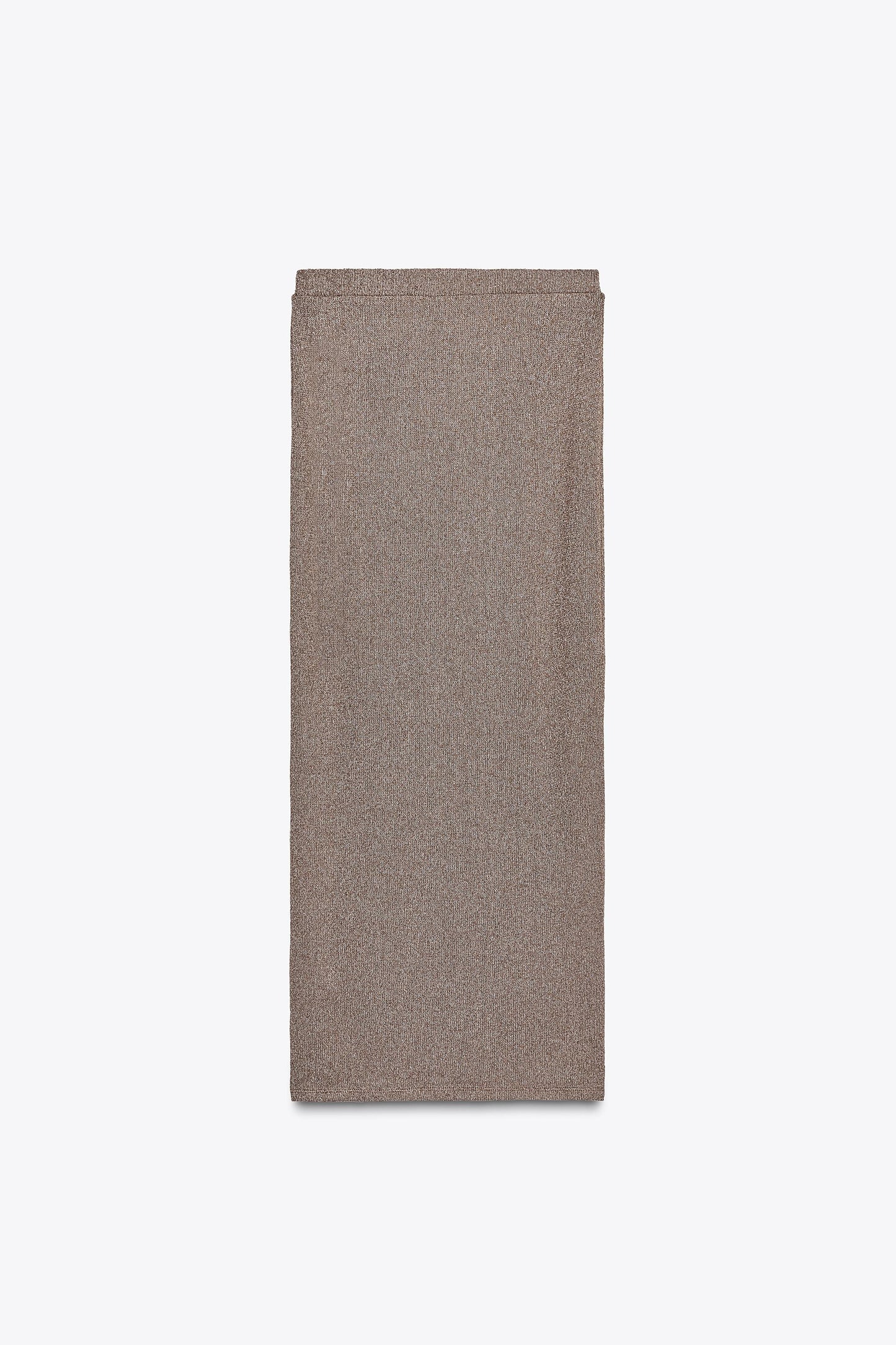 STRAIGHT CUT KNIT SKIRT