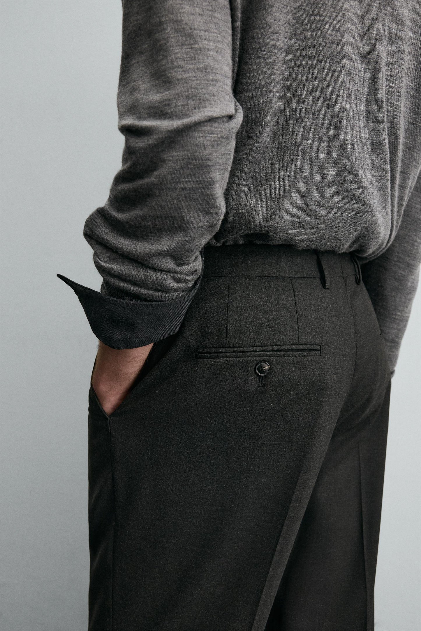 SLIM FIT SUIT PANTS
