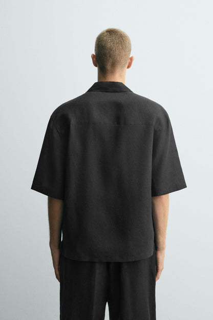 100% LINEN KIMONO SHIRT