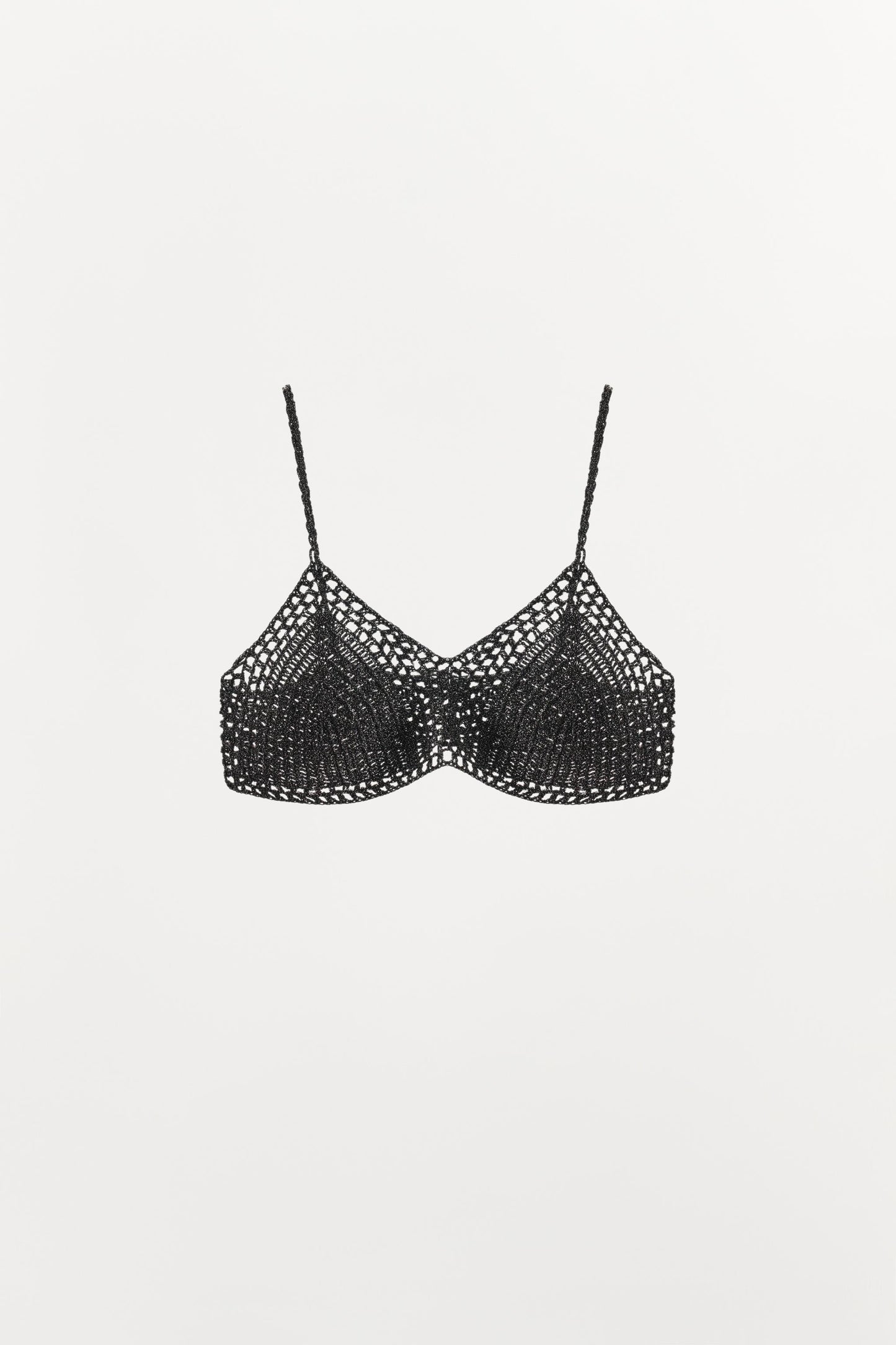 METALLIC THREAD CROCHET BRALETTE