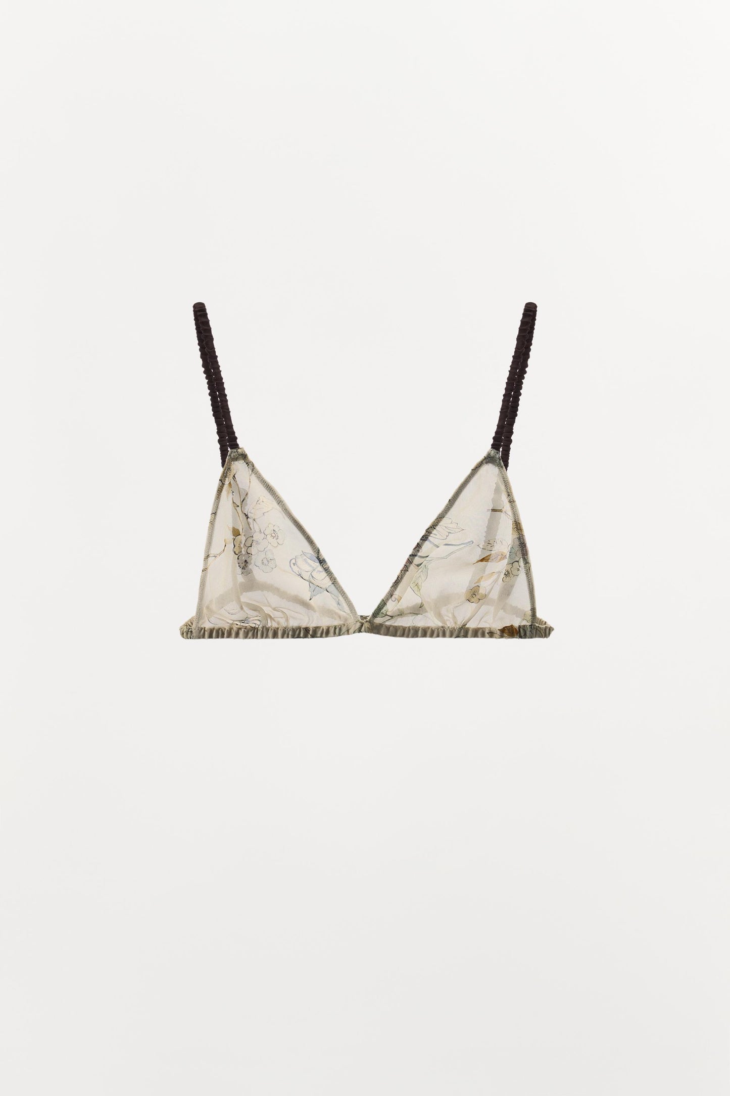FLORAL PRINT TRIANGLE BRA