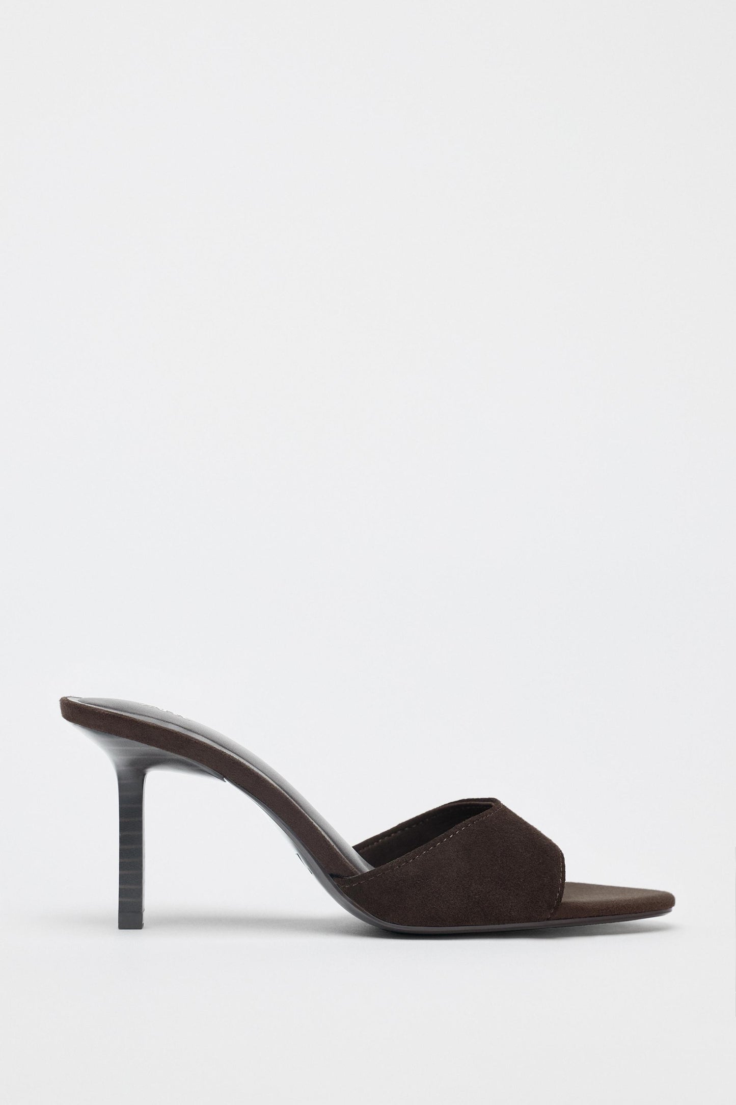 SPLIT LEATHER HEELED SANDALS