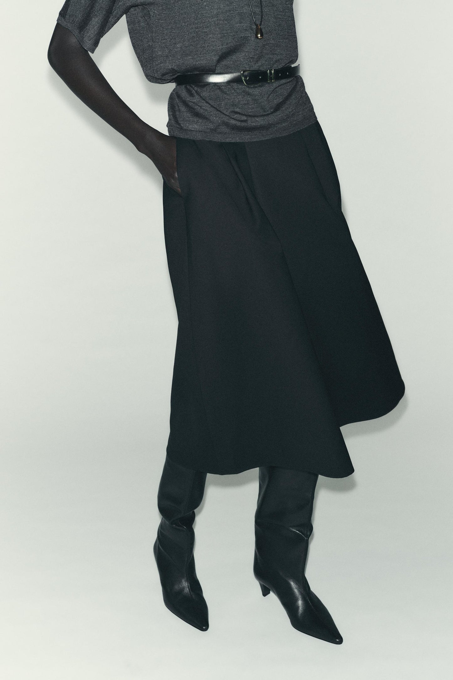 MIDI LAYER SKIRT