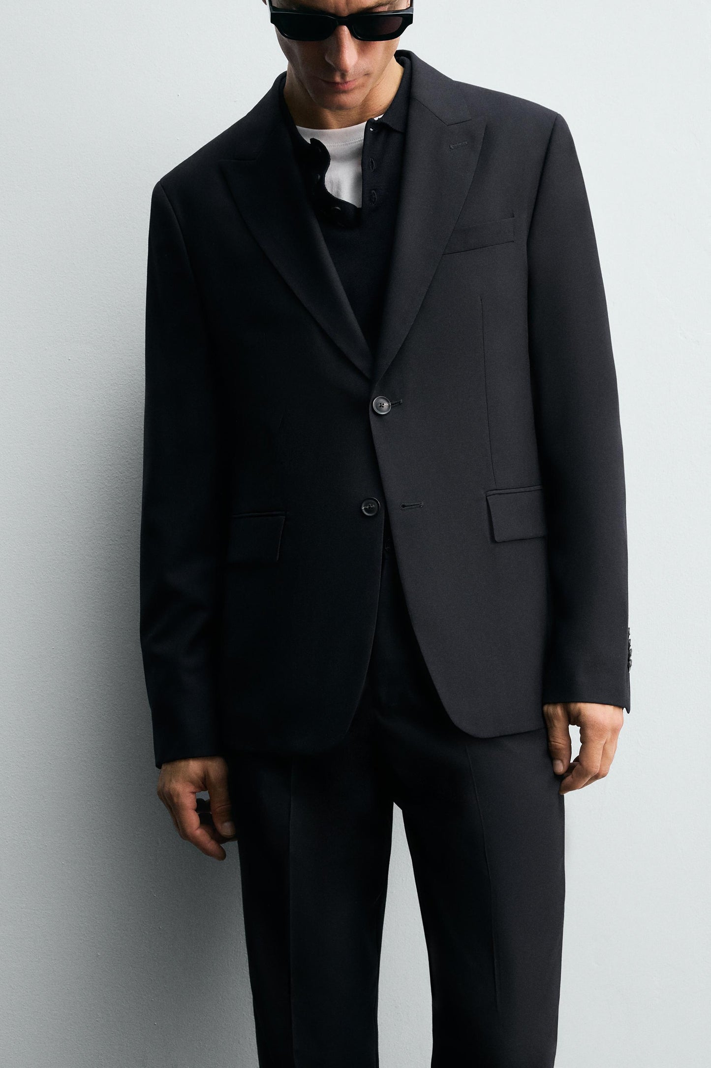 HERRINGBONE SUIT BLAZER