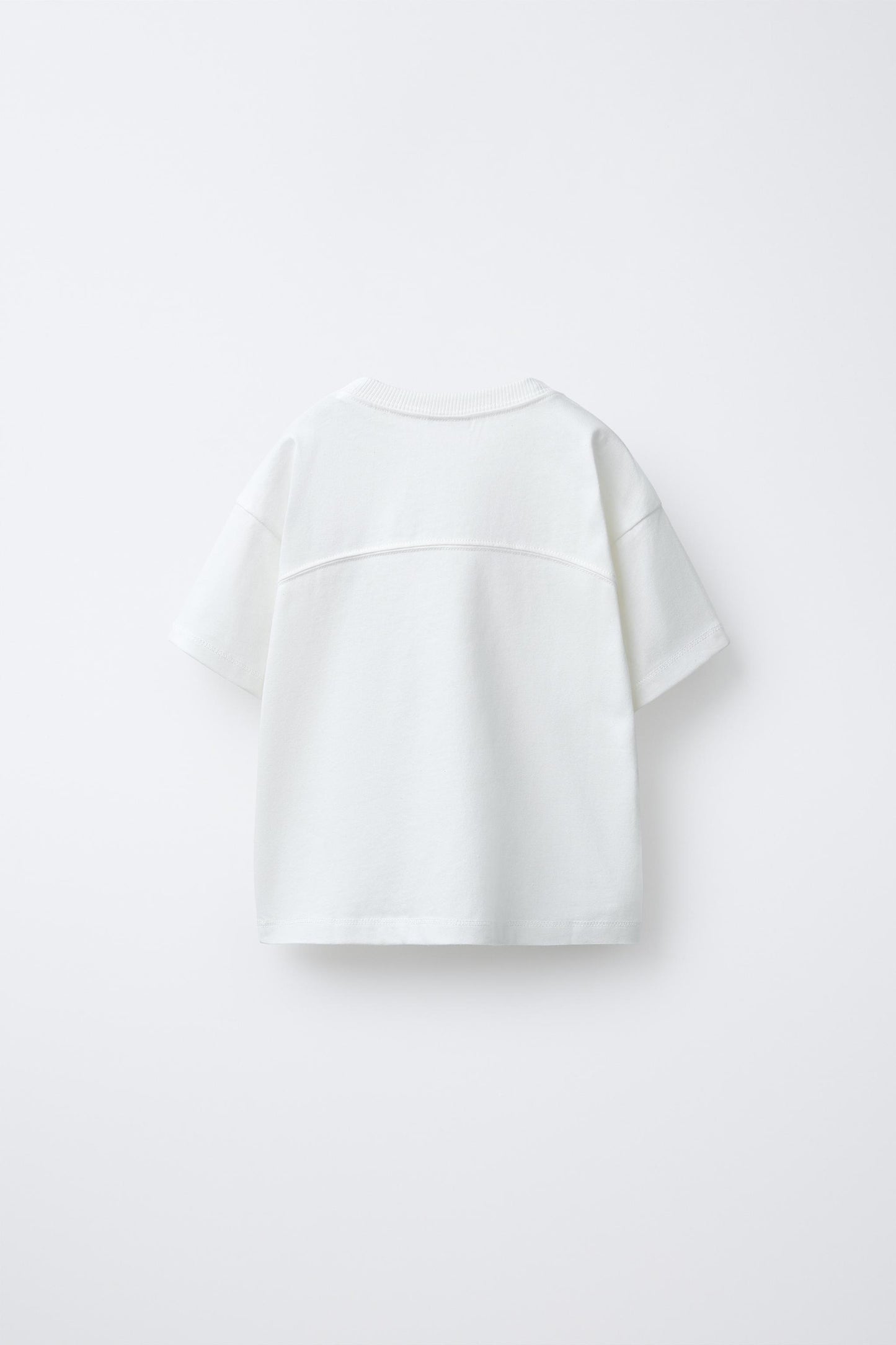 BEAR EMBROIDERED TEXT T-SHIRT