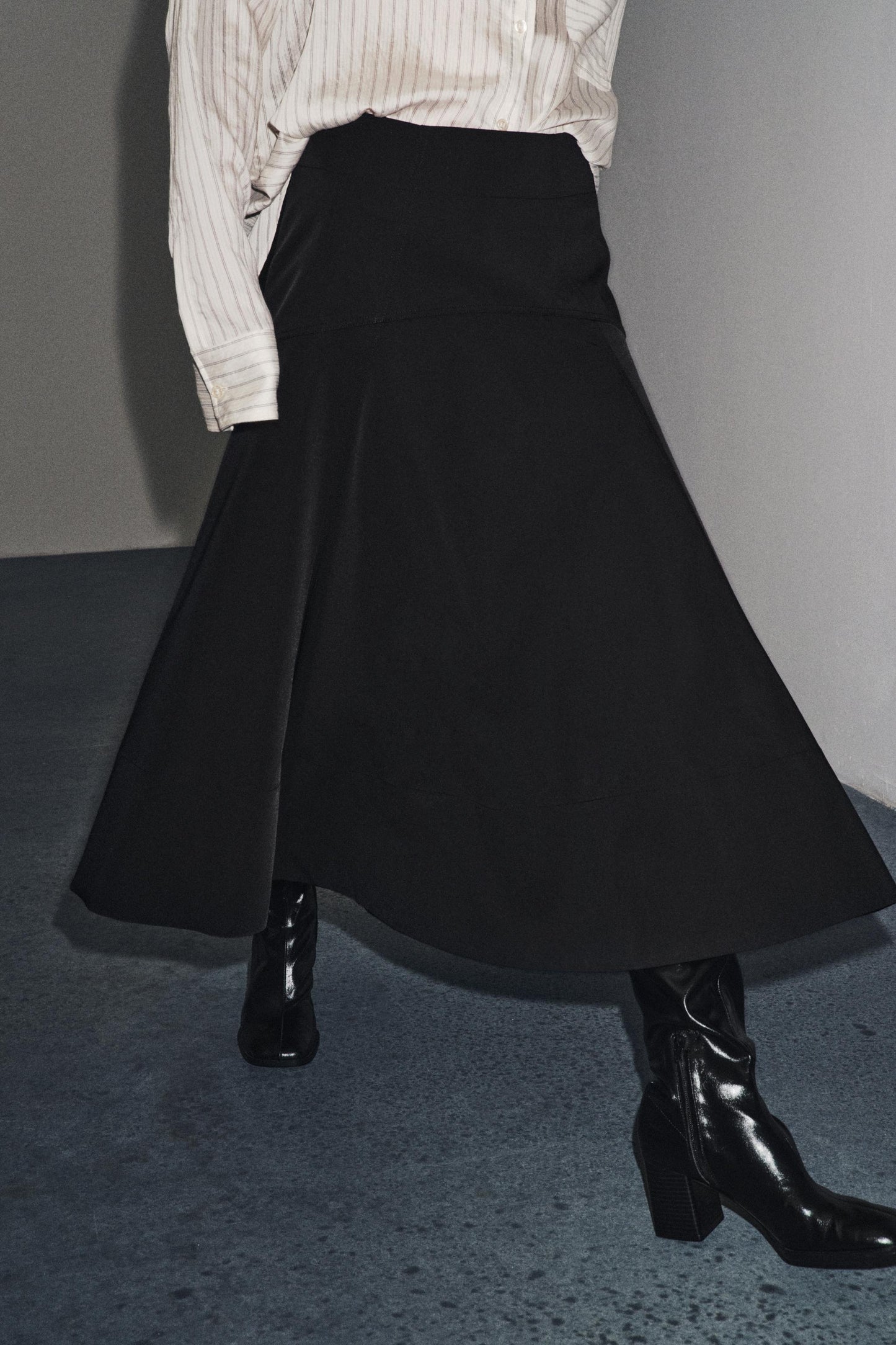 ZW COLLECTION FLARED BELT SKIRT