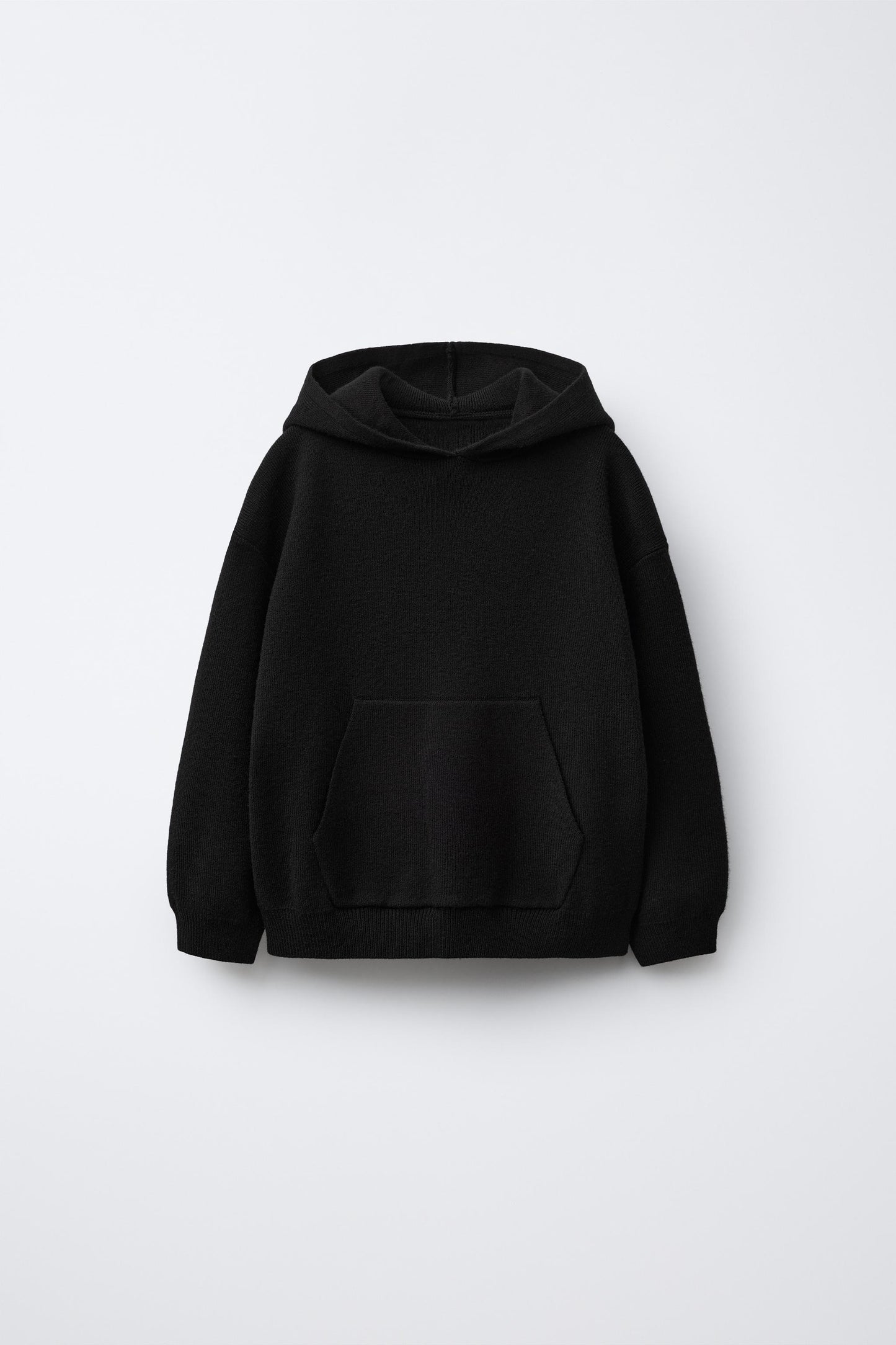 KNIT HOODED SWEATSHIRT