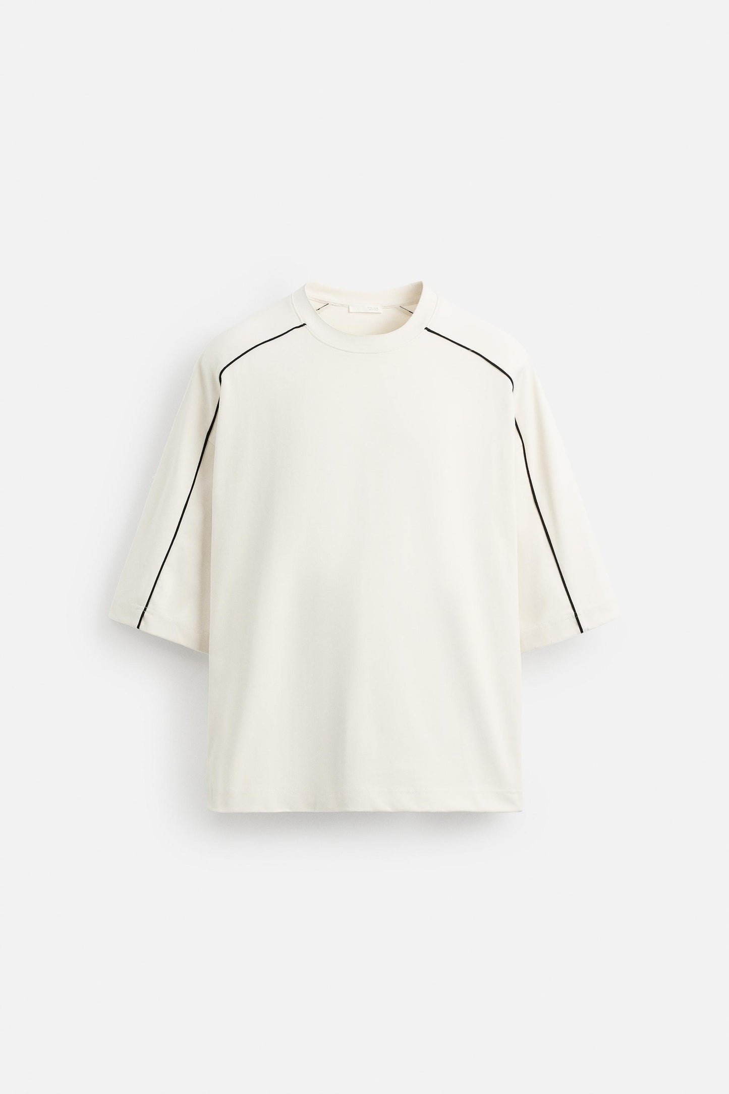 CONTRAST PIPED SWEATSHIRT