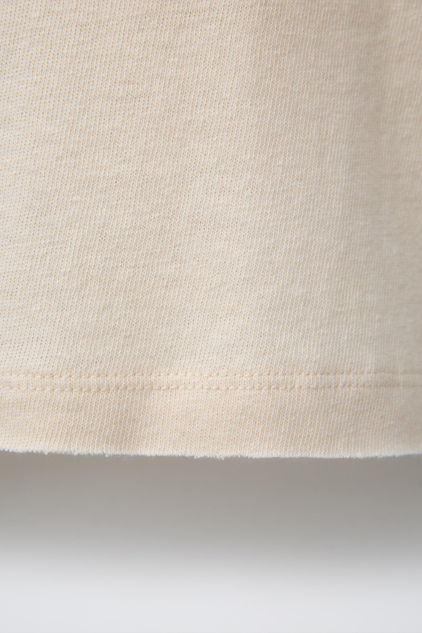 WASHED EFFECT T-SHIRT WITH COTTON AND LINEN