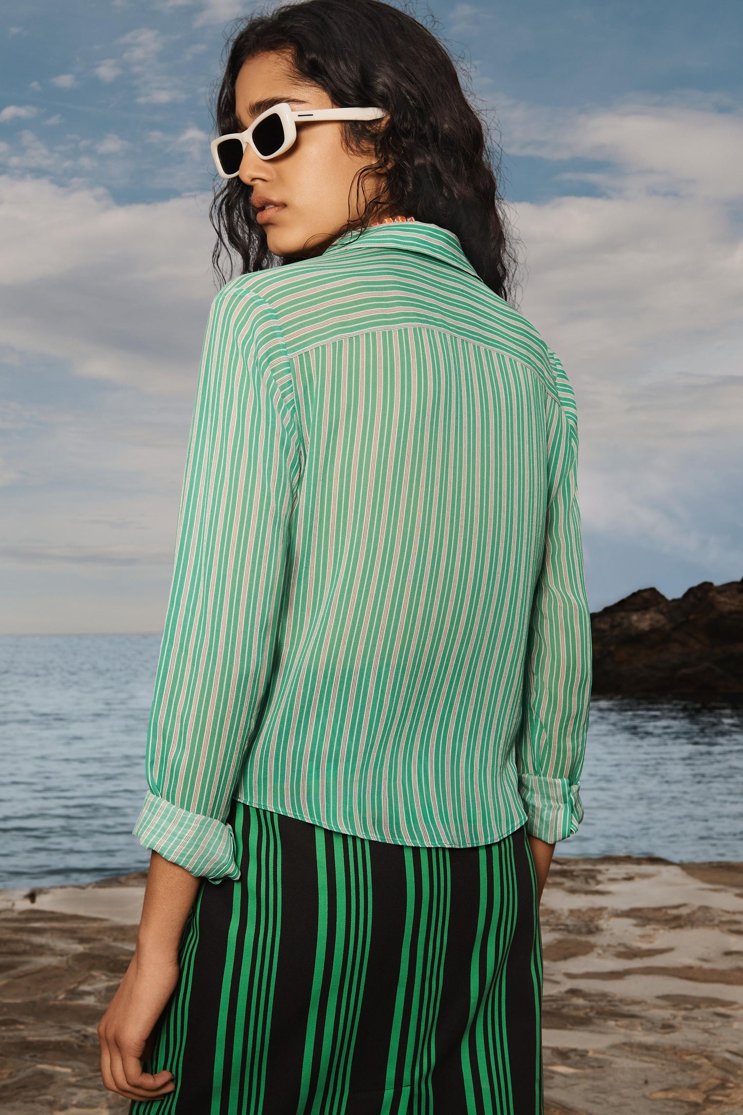 STRIPED STRAIGHT SKIRT LIMITED EDITION