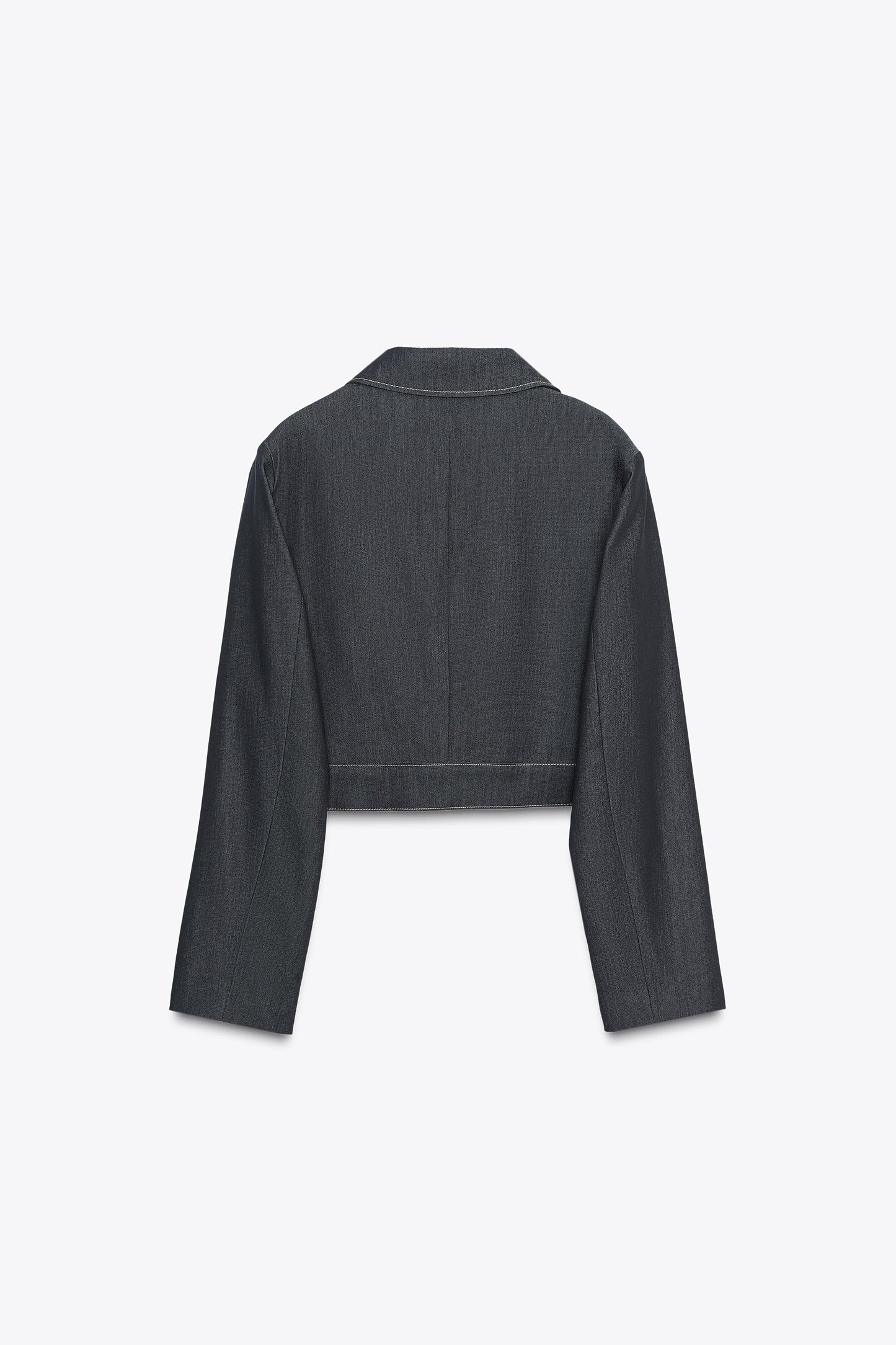 CONTRAST STITCHING SHORT JACKET