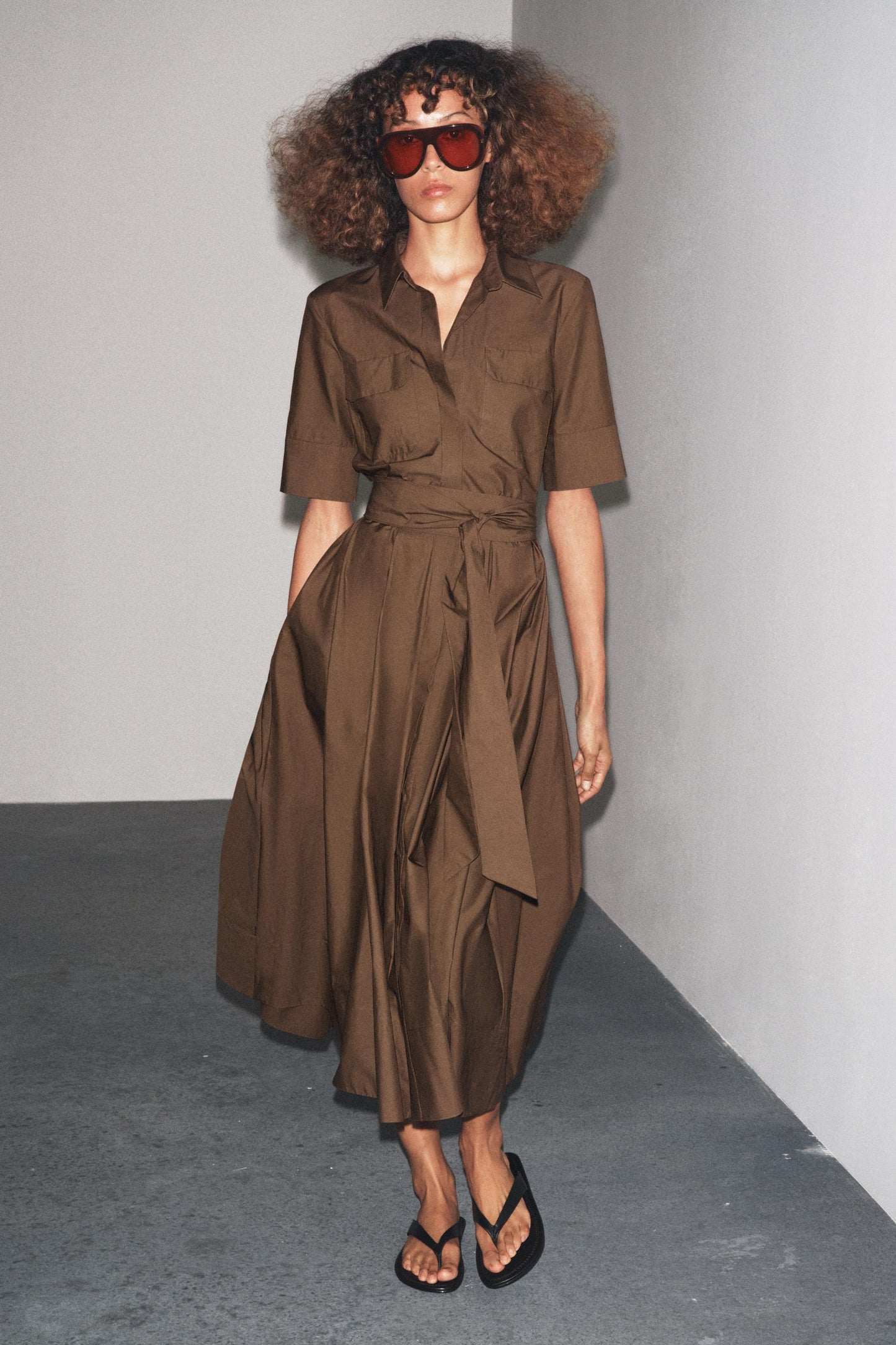 ZW COLLECTION POPLIN DRESS