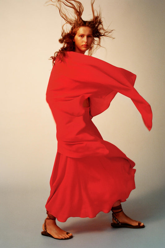 FLARED LONG SKIRT