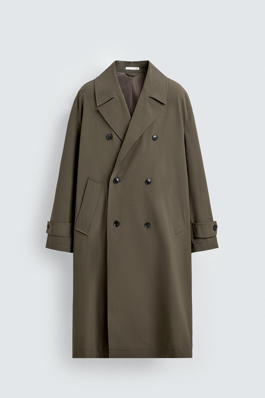 FLOWY OVERSIZED FIT TRENCH COAT