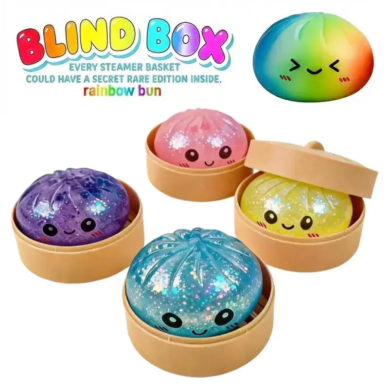 Extra Large Dumpling Squishy Stress Relief Toy, Soft TPR, Random Style, Valentine & Easter Gift for Kids Anime Design Silicone