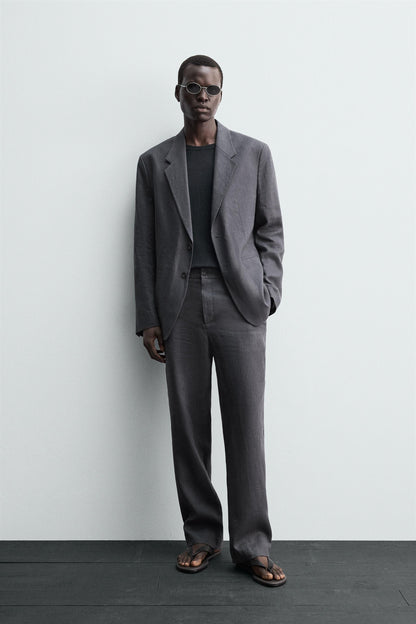 100% LINEN SUIT BLAZER