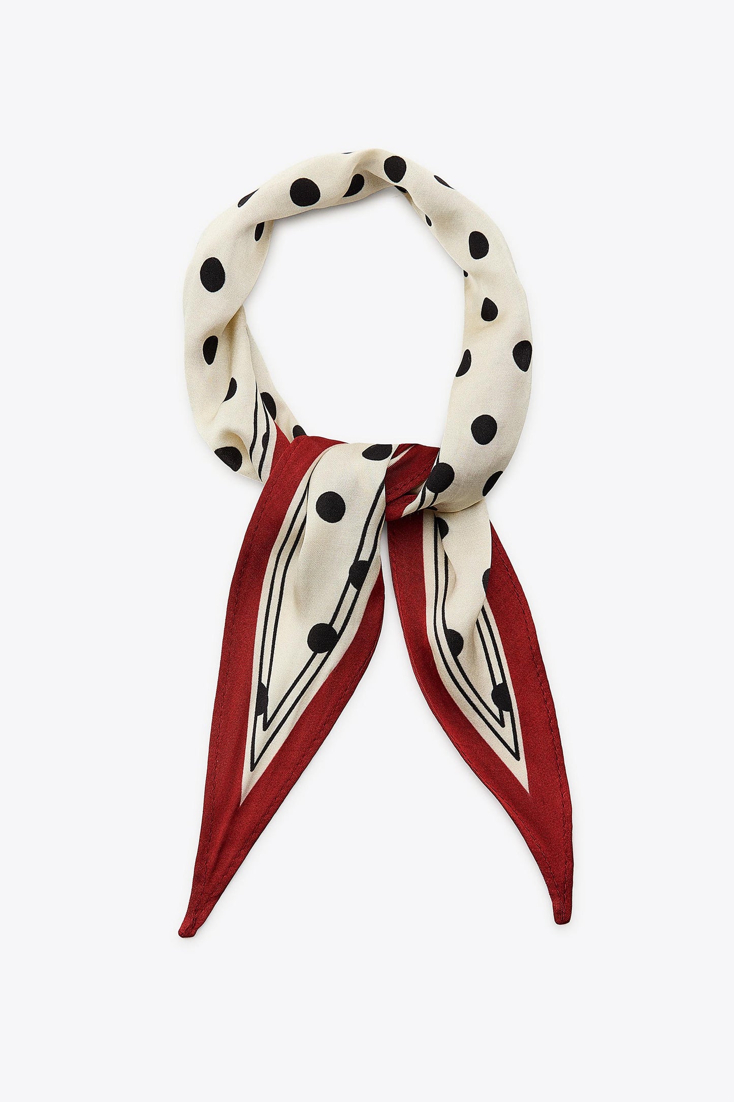 SATIN POLKA DOT MINI BANDANA