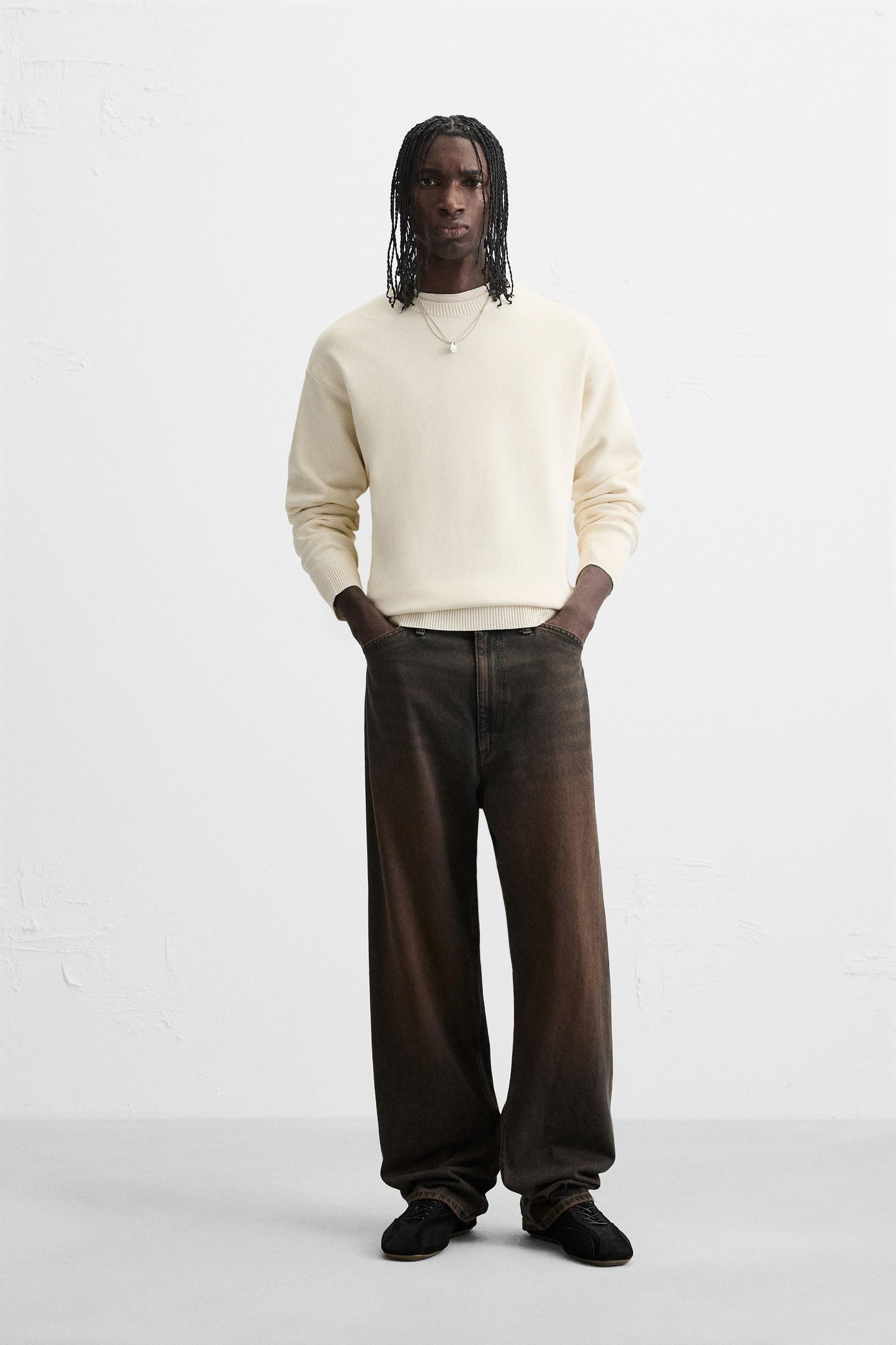 SOFT TEXTURED KNIT SWEATER