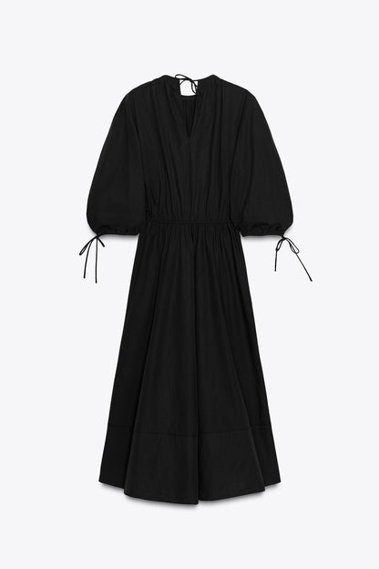 ZW COLLECTION RUCHED POPLIN DRESS