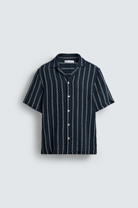 GEOMETRIC JACQUARD SHIRT