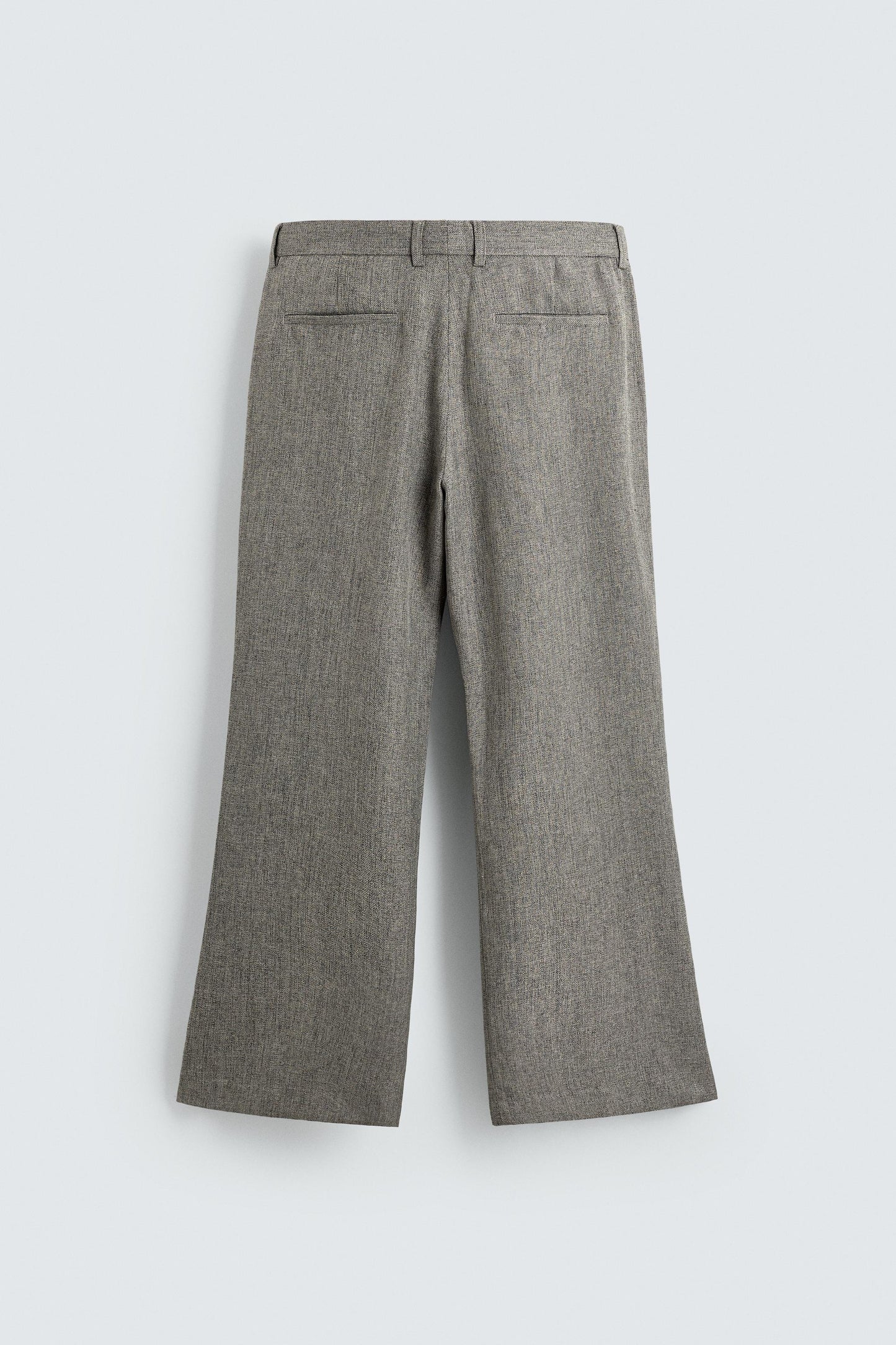 FLARE FIT STRUCTURED PANTS