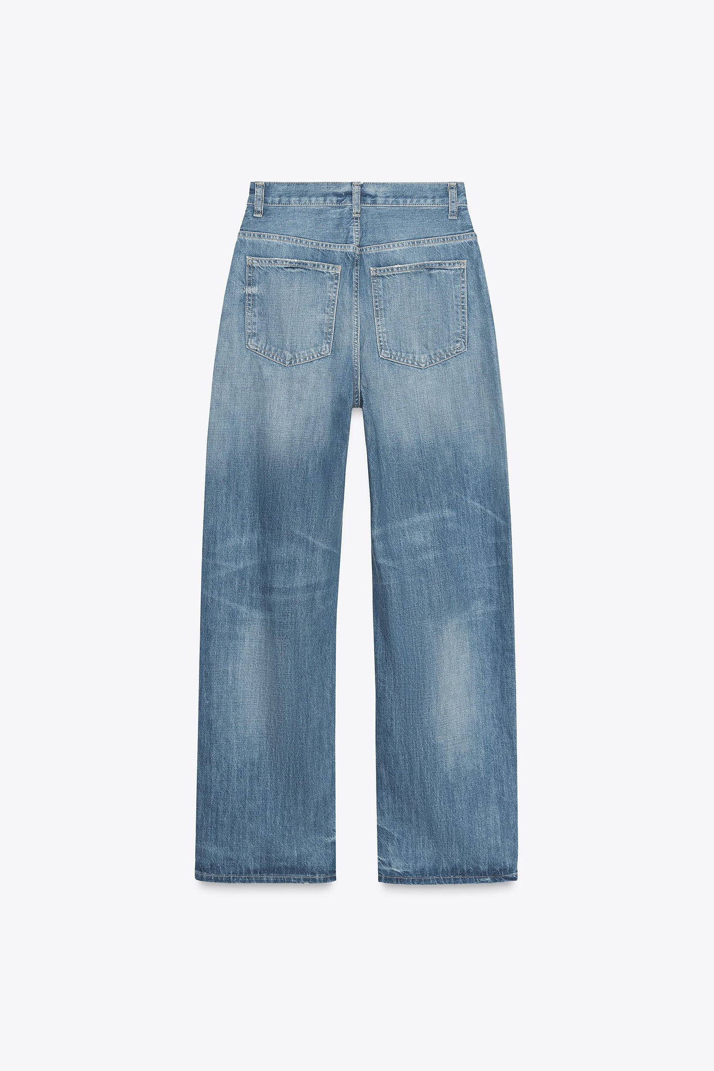TRF HIGH RISE STRAIGHT WIDE LEG JEANS