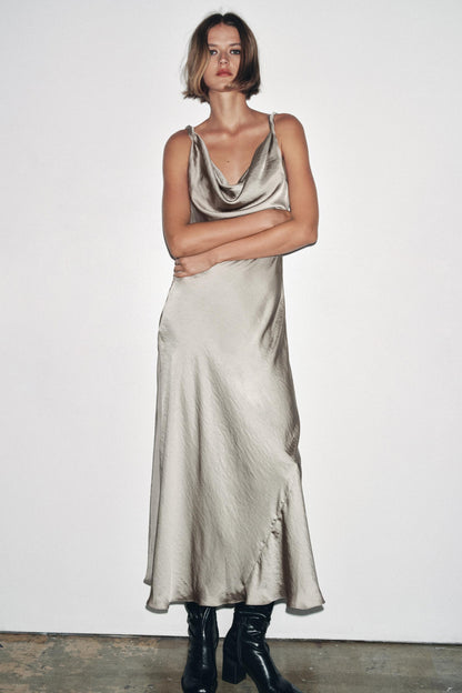 ZW COLLECTION SATIN LONG DRESS