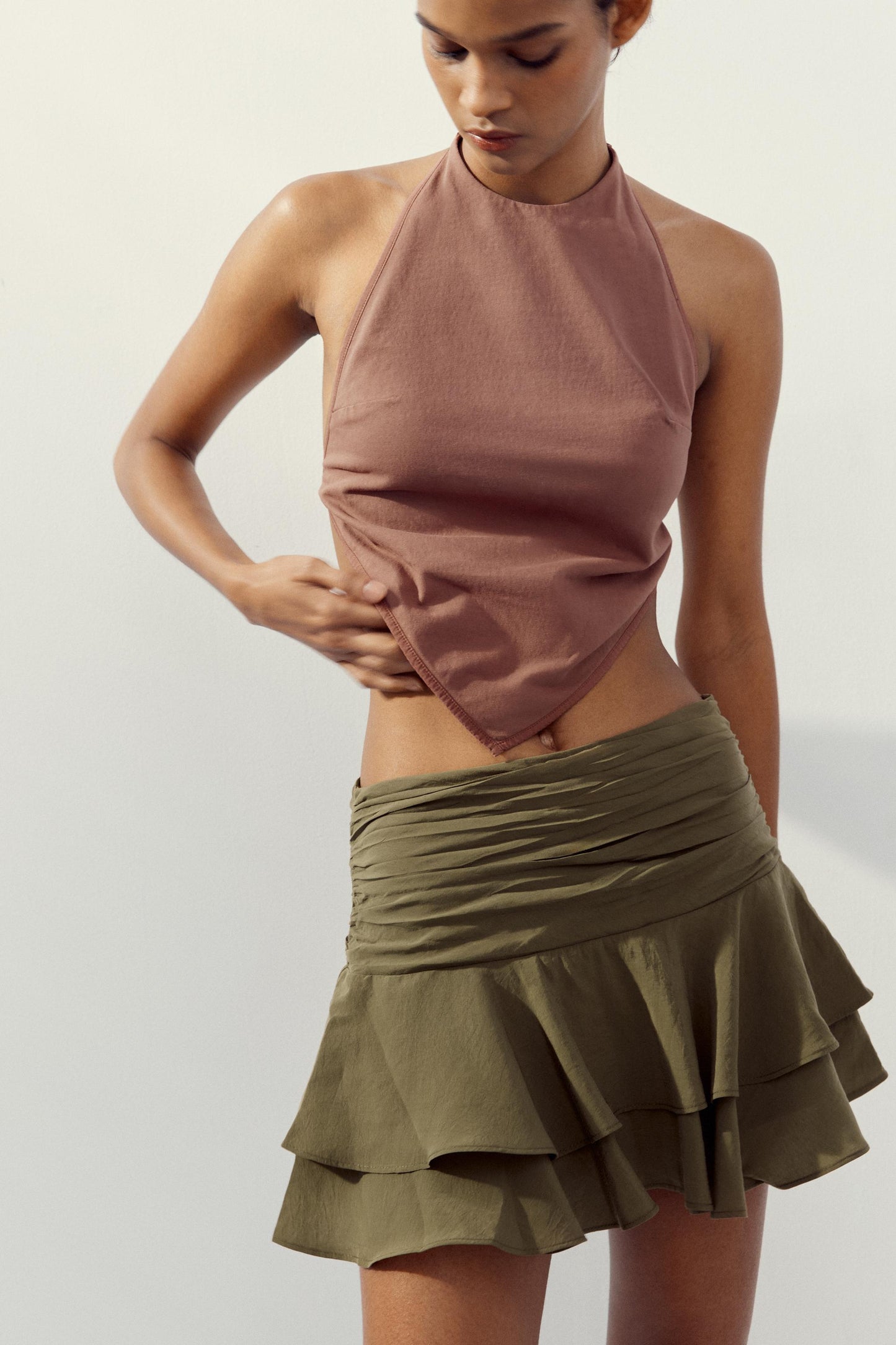 RUFFLE SKORT