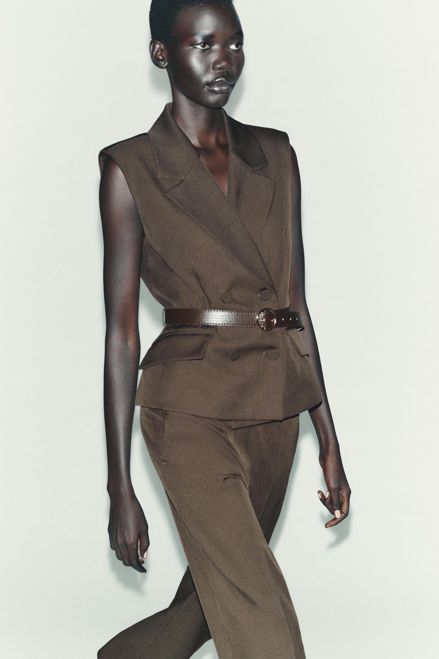 BELTED VEST