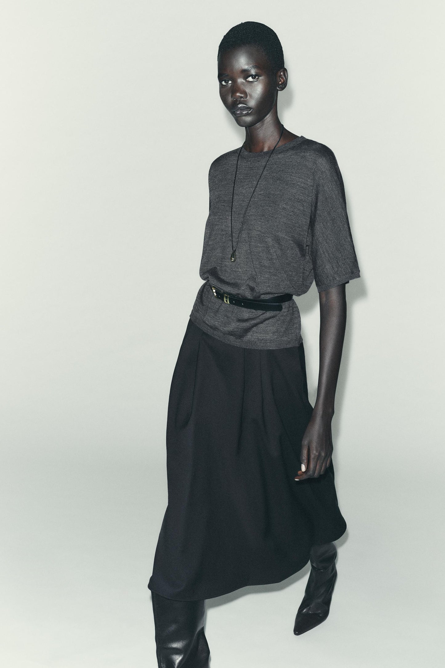 MIDI LAYER SKIRT