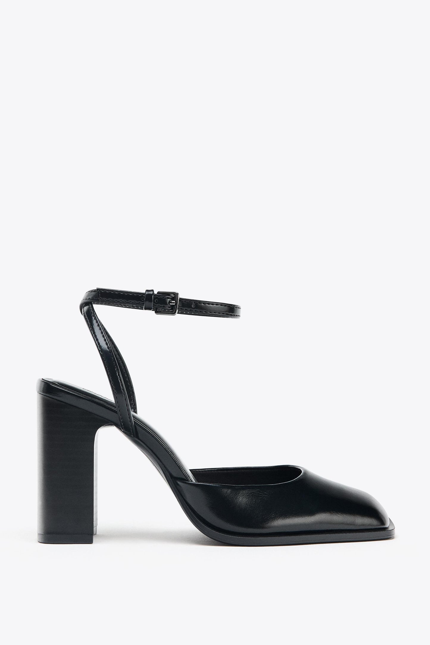 SQUARE TOE SLINGBACK HEELS