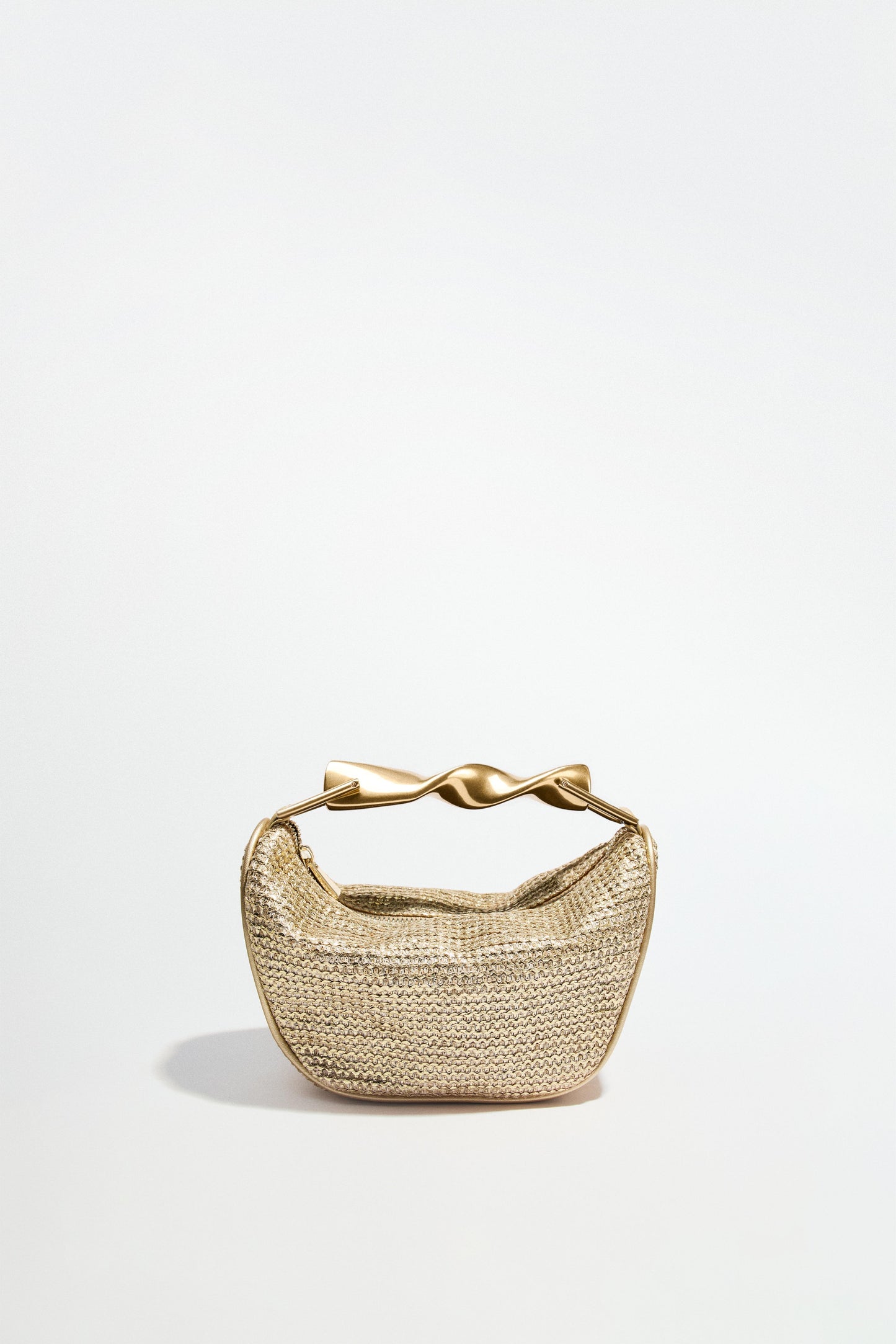 MINI BAG WITH METALLIC HANDLE