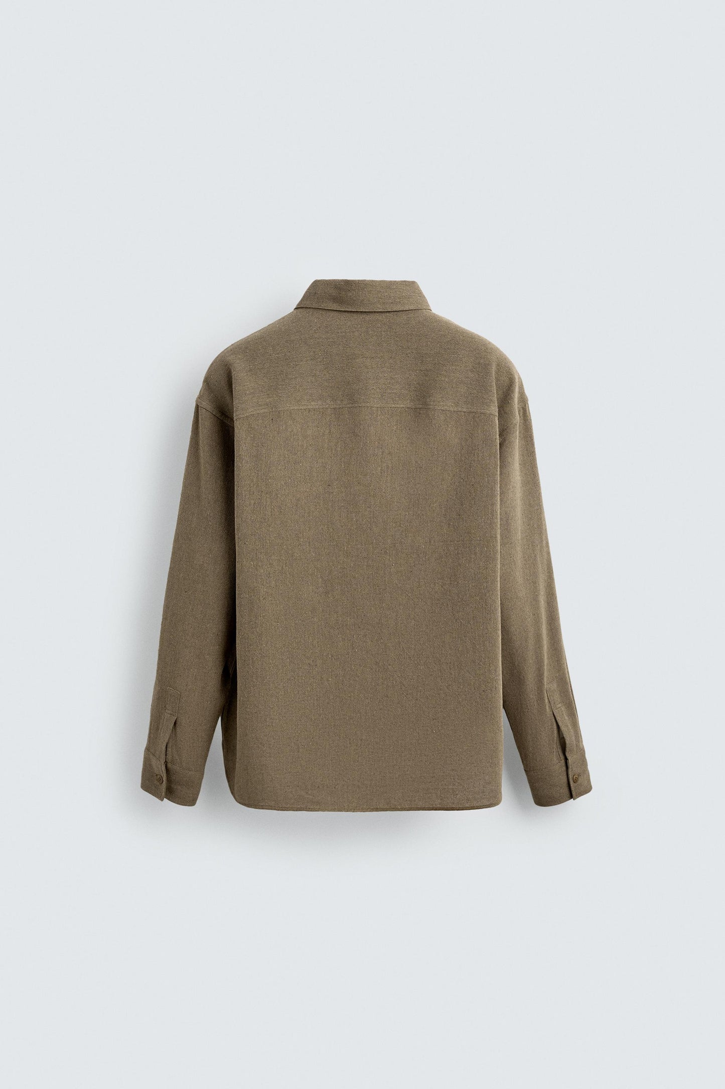 TEXTURED COTTON BLEND SHIRT